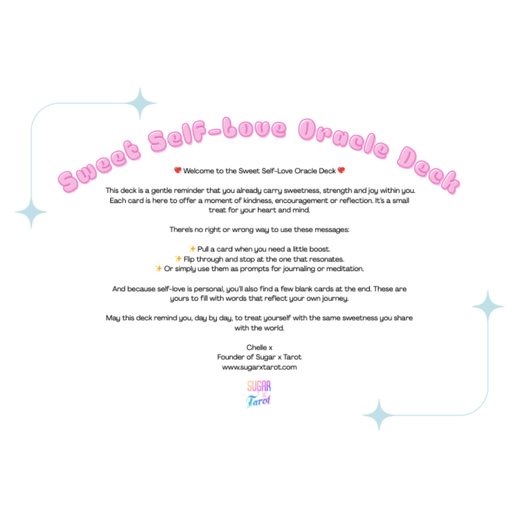 Sweet Self-Love Oracle Deck