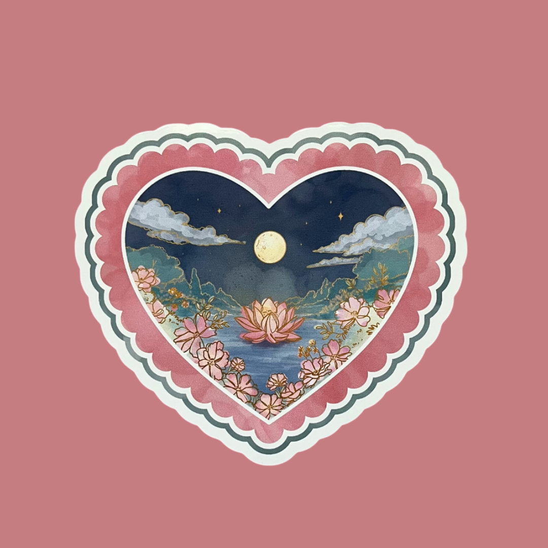 Bloom — Collectible Heart Sticker | June 2026 Designed by laveny.art